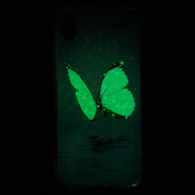 Cover Xiaomi Redmi 7A Fluorescerende Blå Sommerfugl