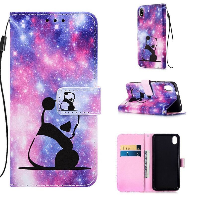 Flip Cover Xiaomi Redmi 7A Med Snor Thong Panda Musings