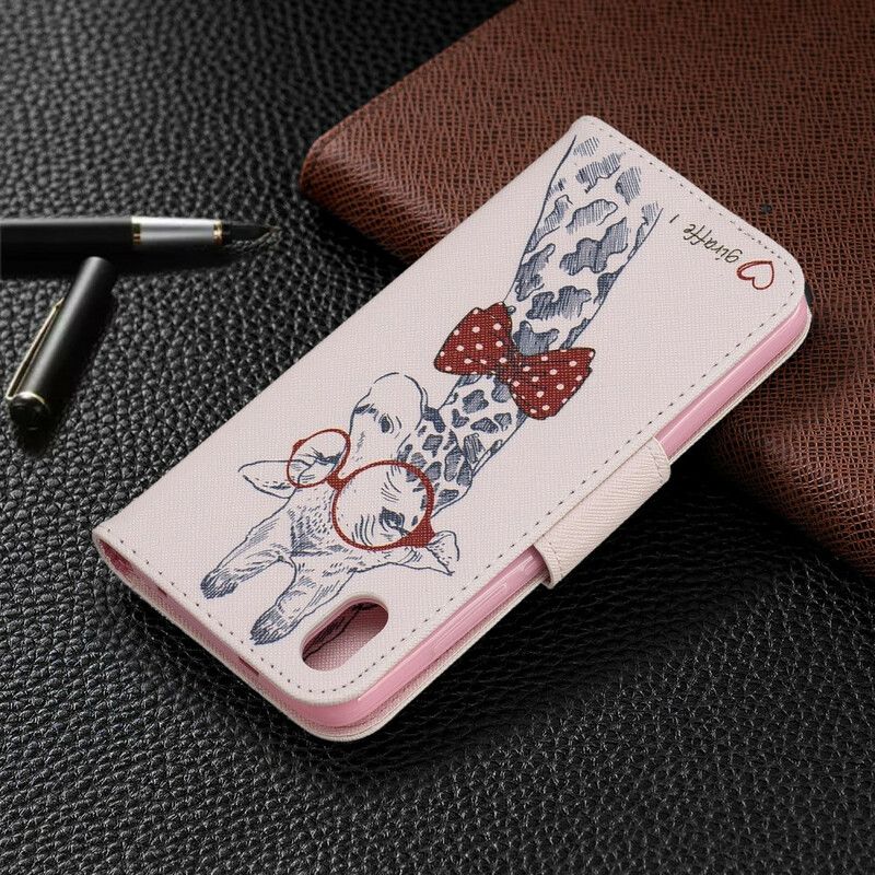 Flip Cover Xiaomi Redmi 7A Nørdet Giraf