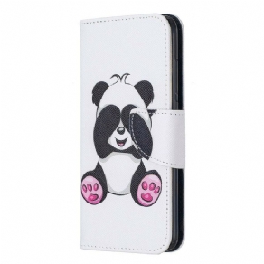 Læder Cover Xiaomi Redmi 7A Panda Sjov