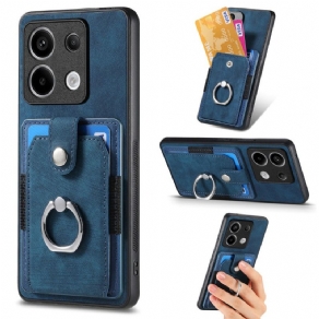 Cover Til Xiaomi Redmi Note 13 Pro 5g Kortholder Og Ringholder