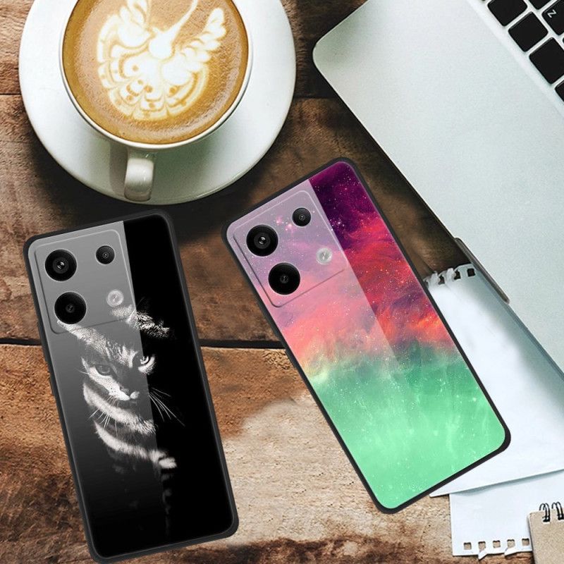 Cover Til Xiaomi Redmi Note 13 Pro 5g Kronfugl Af Hærdet Glas