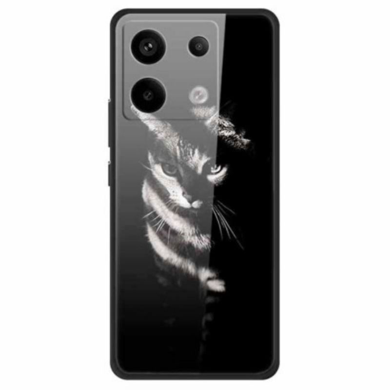 Cover Til Xiaomi Redmi Note 13 Pro 5g Shadow Cat Hærdet Glas