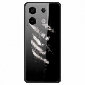 Cover Til Xiaomi Redmi Note 13 Pro 5g Shadow Cat Hærdet Glas