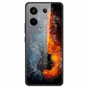 Cover Xiaomi Redmi Note 13 Pro 5g Hærdet Glasguitar Af Is Og Ild