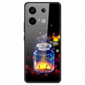 Cover Xiaomi Redmi Note 13 Pro 5g Telefon Etui Ønskeflaske Af Hærdet Glas