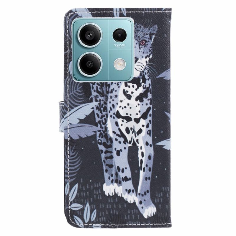 Flip Cover Xiaomi Redmi Note 13 Pro 5g Leopard Med Rem