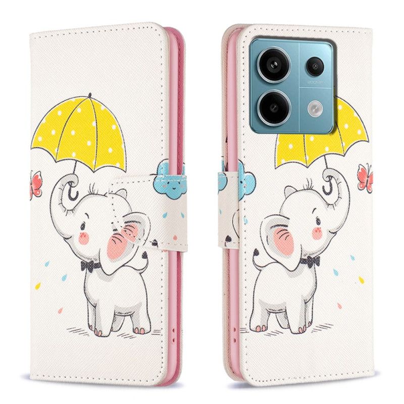 Flip Cover Xiaomi Redmi Note 13 Pro 5g Paraply Og Elefant