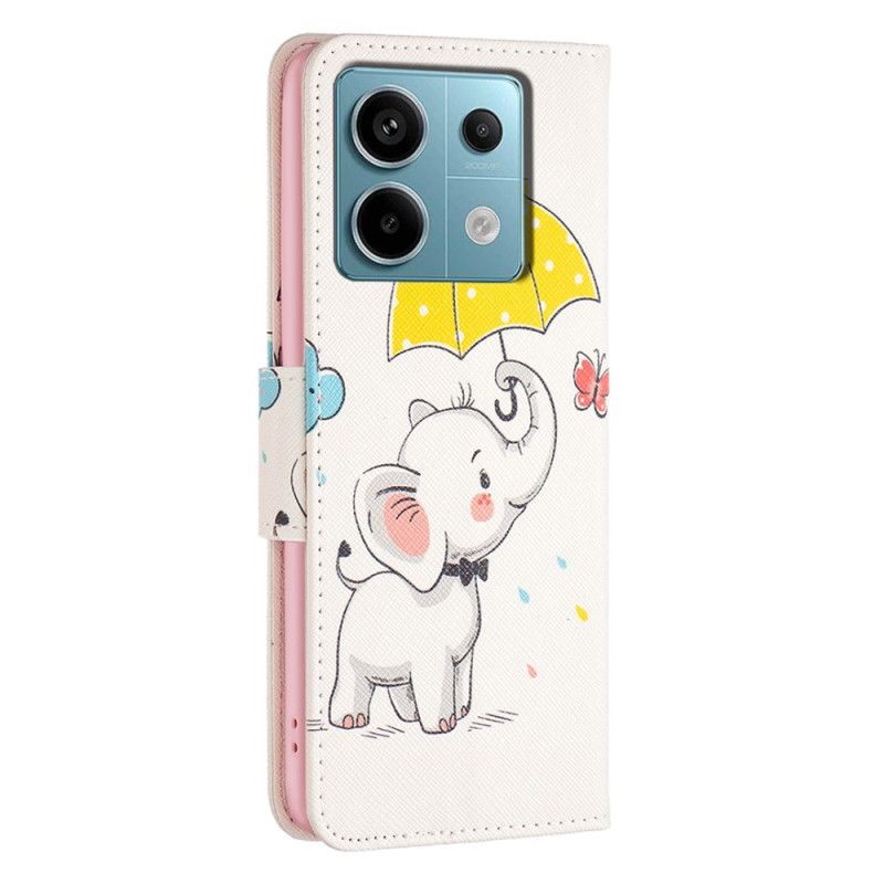 Flip Cover Xiaomi Redmi Note 13 Pro 5g Paraply Og Elefant