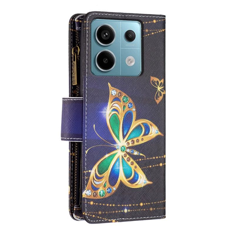 Flip Cover Xiaomi Redmi Note 13 Pro 5g Rhinestone Sommerfuglepung