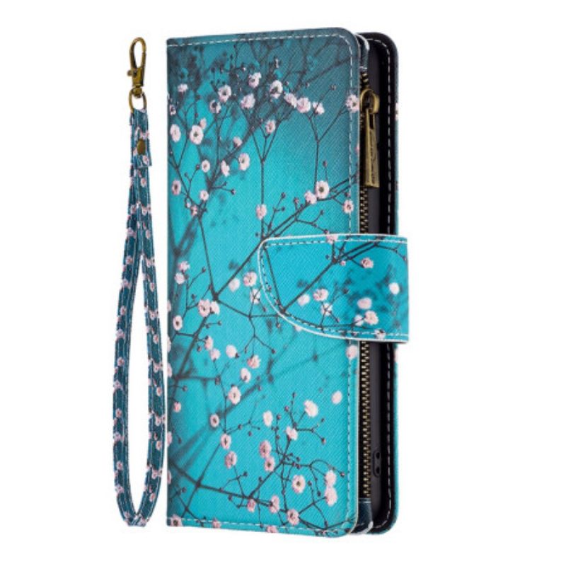 Læder Cover Xiaomi Redmi Note 13 Pro 5g Telefon Etui Blommeblomst Tegnebog