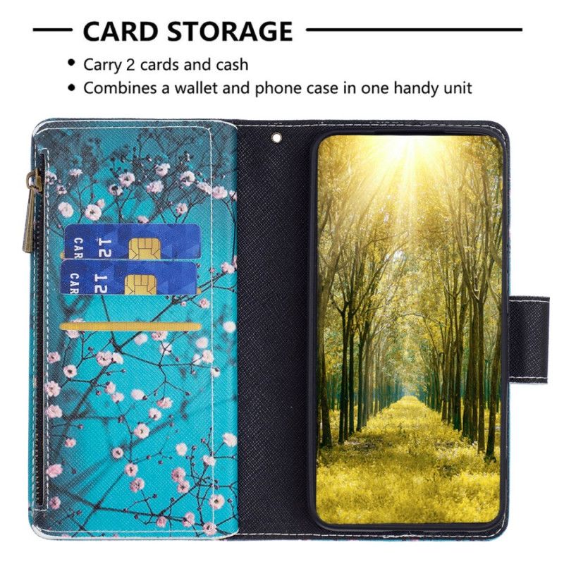 Læder Cover Xiaomi Redmi Note 13 Pro 5g Telefon Etui Blommeblomst Tegnebog