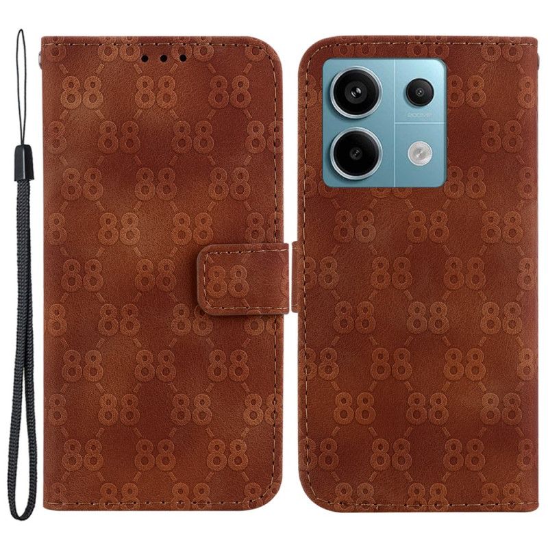 Læder Cover Xiaomi Redmi Note 13 Pro 5g Telefon Etui Design 88