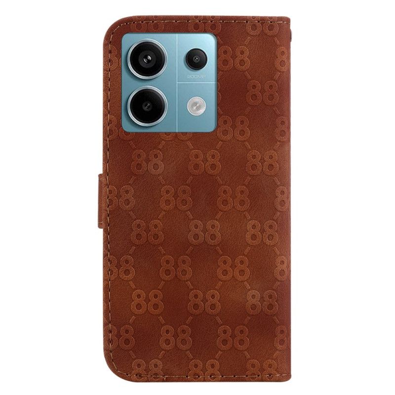 Læder Cover Xiaomi Redmi Note 13 Pro 5g Telefon Etui Design 88