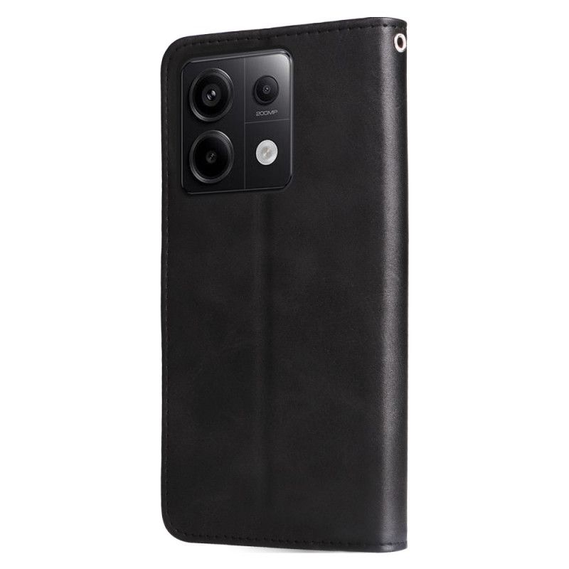 Læder Cover Xiaomi Redmi Note 13 Pro 5g Telefon Etui Forreste Møntpung