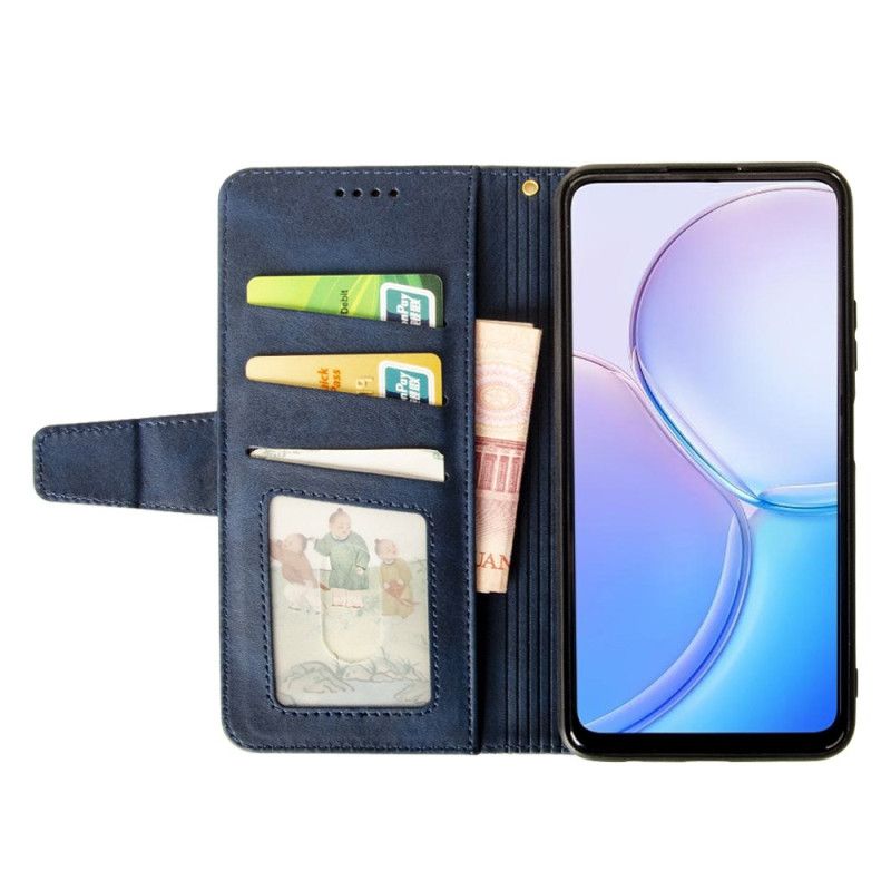 Læder Cover Xiaomi Redmi Note 13 Pro 5g Telefon Etui Idewei Linjer