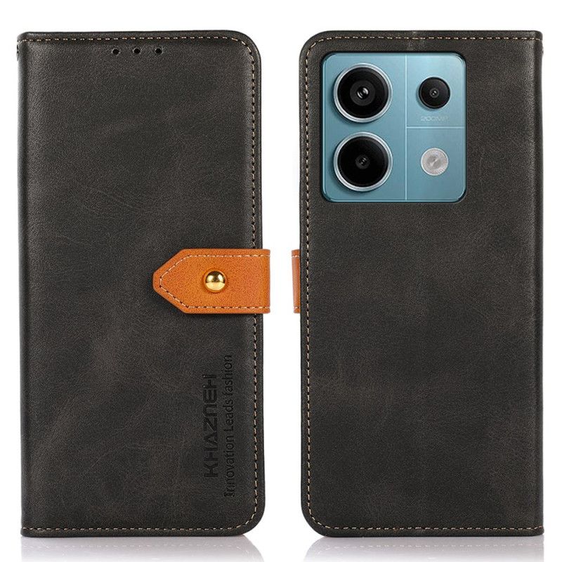 Læder Cover Xiaomi Redmi Note 13 Pro 5g Telefon Etui Khazneh