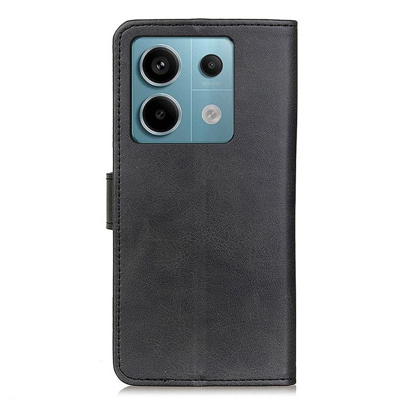 Læder Cover Xiaomi Redmi Note 13 Pro 5g Telefon Etui Mat Kunstlæder