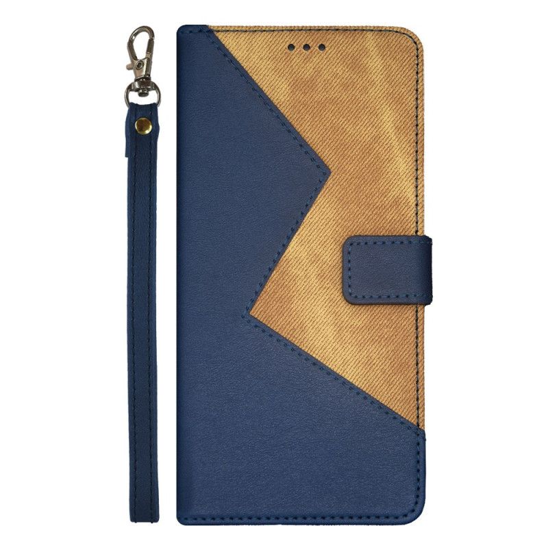 Læder Cover Xiaomi Redmi Note 13 Pro 5g Telefon Etui Tofarvet Idewei