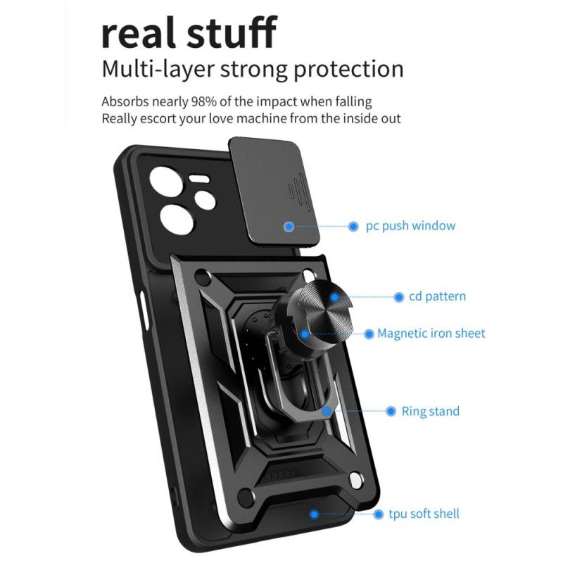 Cover Realme C35 Camshield Med Magnetisk Ring