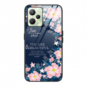 Cover Realme C35 Elsker Lyserøde Blomster