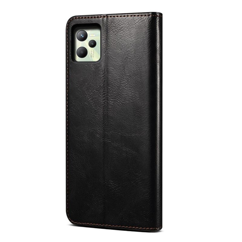 Cover Realme C35 Flip Cover Vokset Kunstlæder