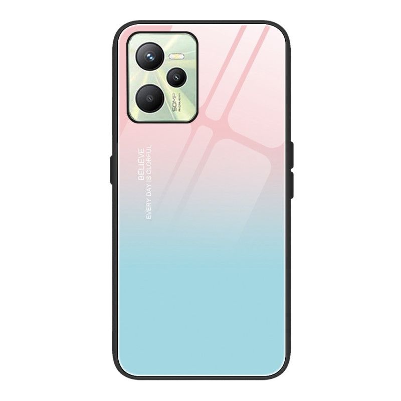 Cover Realme C35 Gradient Farve Hærdet Glas