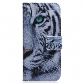 Flip Cover Realme C35 Hvid Tiger