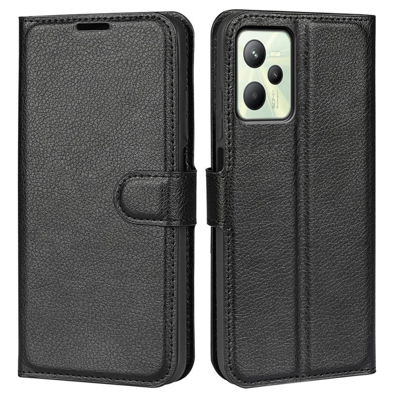 Flip Cover Realme C35 Lichi Tekstur