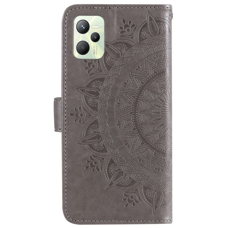 Flip Cover Realme C35 Med Snor Strop Mandala