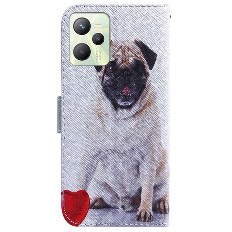 Flip Cover Realme C35 Pug Dog