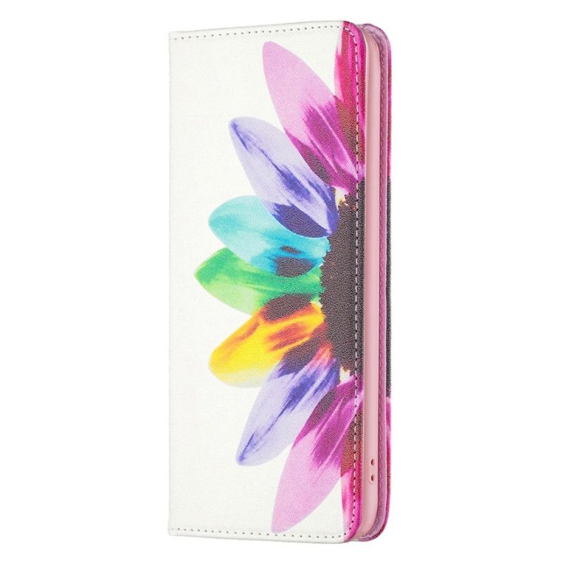 Cover iPhone 14 Pro Flip Cover Akvarelblomst