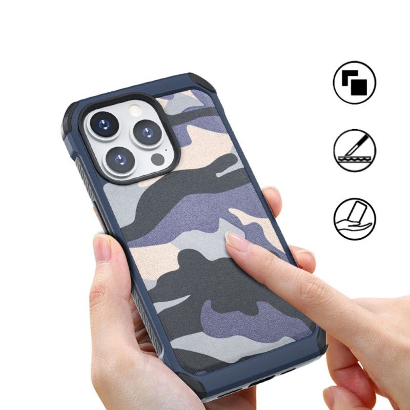 Cover iPhone 14 Pro Forstærket Camouflage