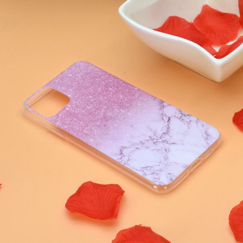 Cover iPhone 14 Pro Pink Marmor