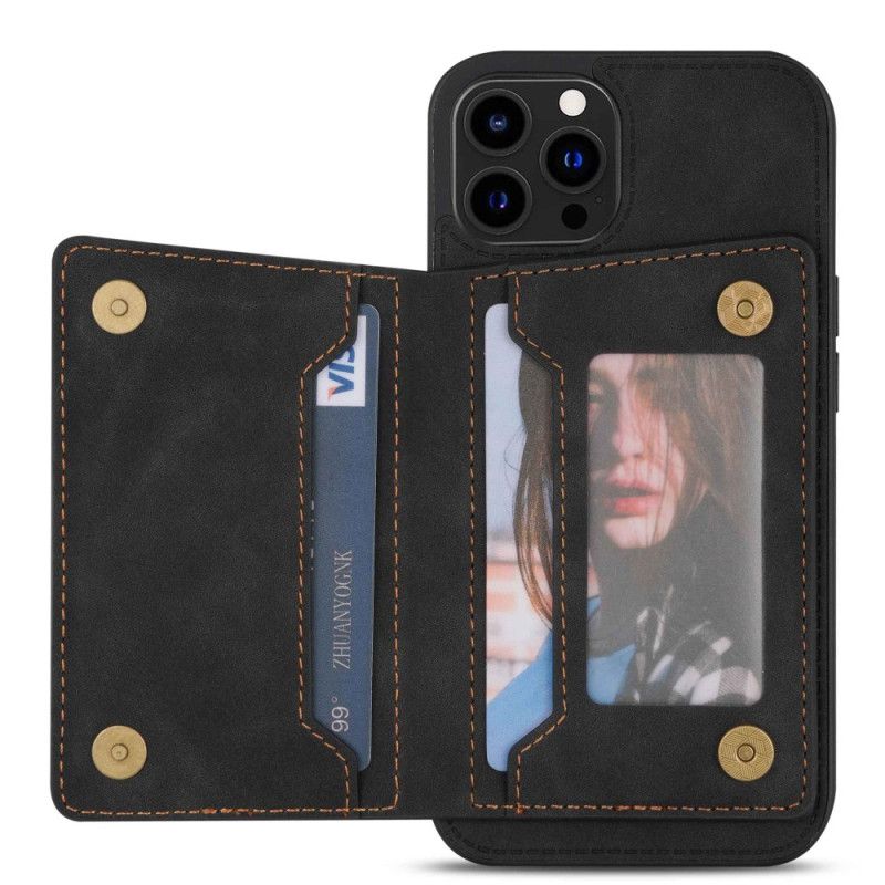 Cover iPhone 14 Pro Punge Etui Håndfri Support Wallet