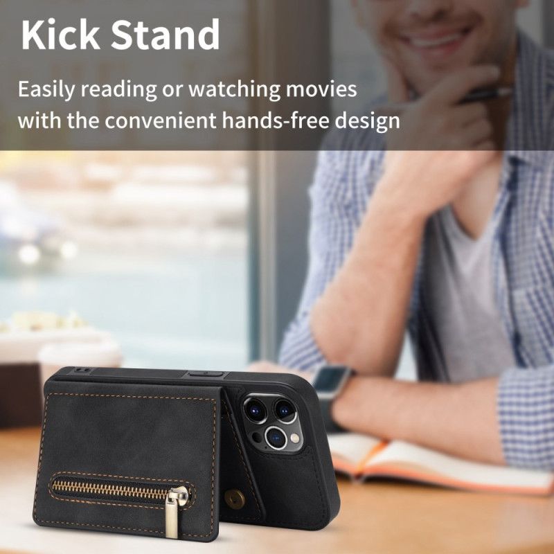 Cover iPhone 14 Pro Punge Etui Håndfri Support Wallet