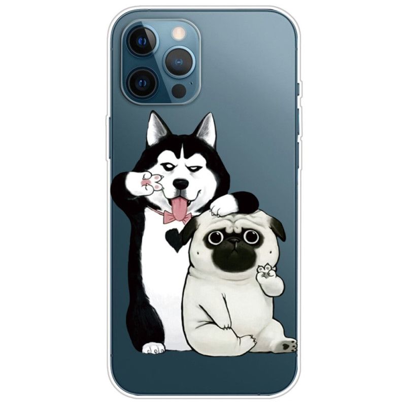 Cover iPhone 14 Pro Sjove Hunde