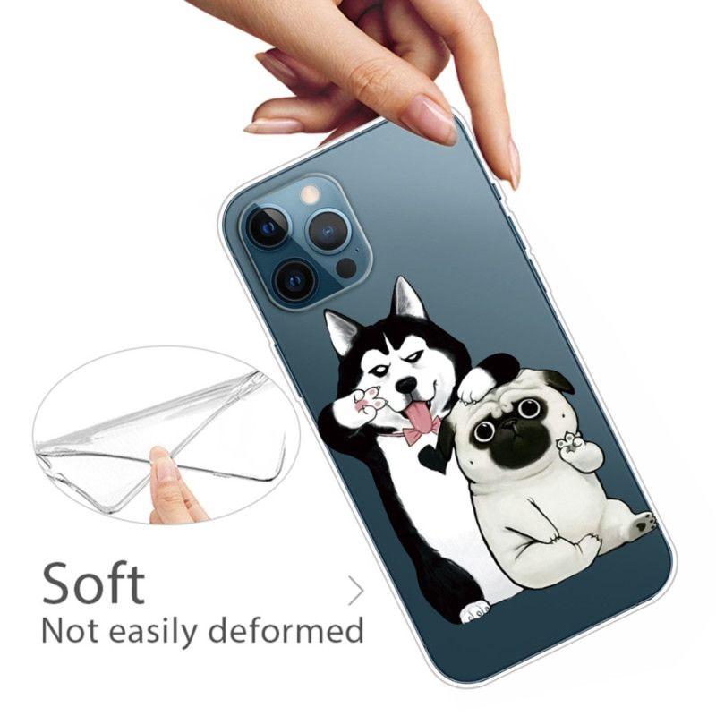 Cover iPhone 14 Pro Sjove Hunde