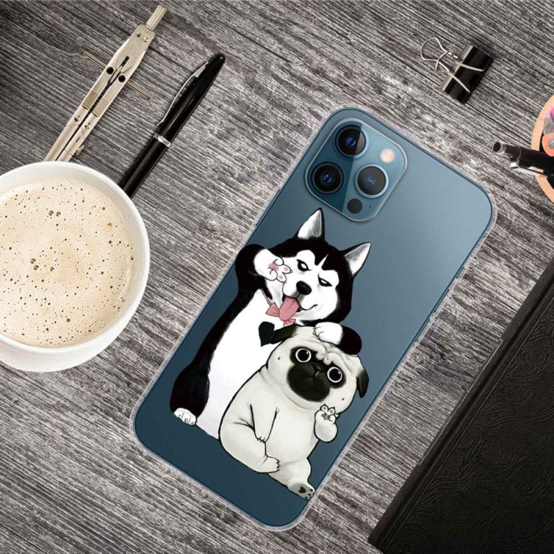 Cover iPhone 14 Pro Sjove Hunde