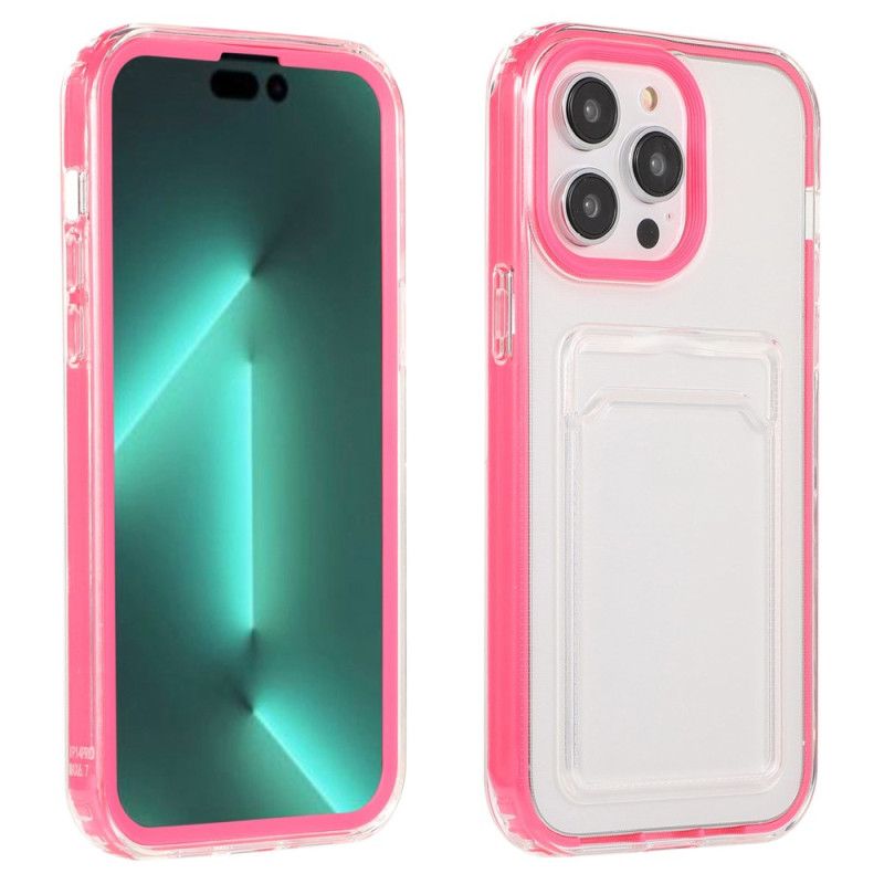 Cover iPhone 14 Pro Transparent Kortholder