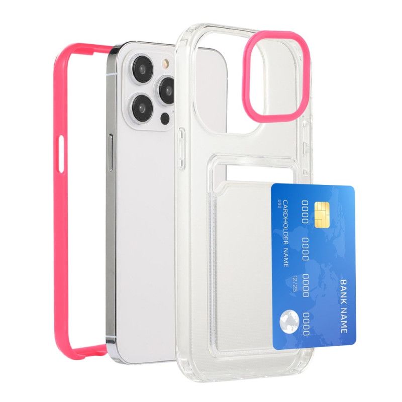 Cover iPhone 14 Pro Transparent Kortholder