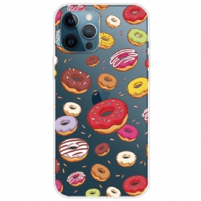 Cover iPhone 14 Pro Transparente Donuts