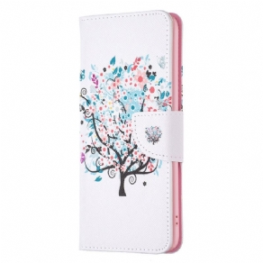 Flip Cover iPhone 14 Pro Blomstret Træ