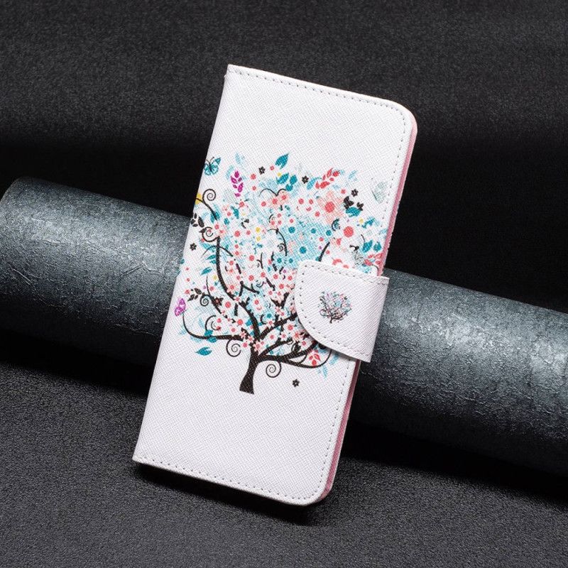 Flip Cover iPhone 14 Pro Blomstret Træ