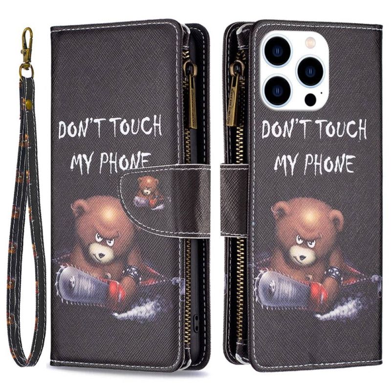 Flip Cover iPhone 14 Pro Punge Etui Bear Wallet