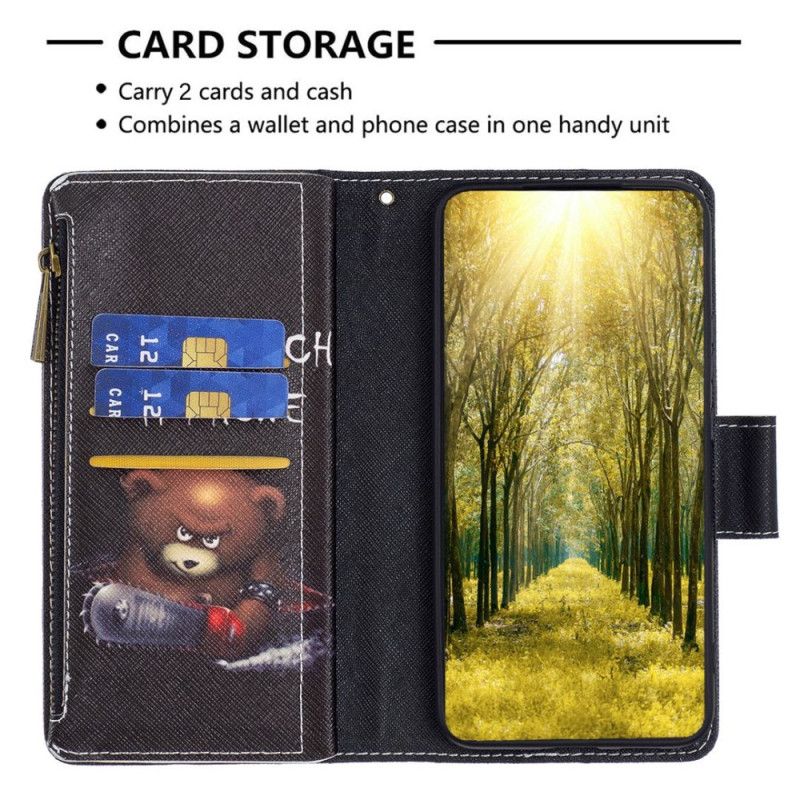 Flip Cover iPhone 14 Pro Punge Etui Bear Wallet