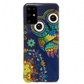 Cover Samsung Galaxy S20 Plus / S20 Plus 5G Fluorescerende Ugle Mandala