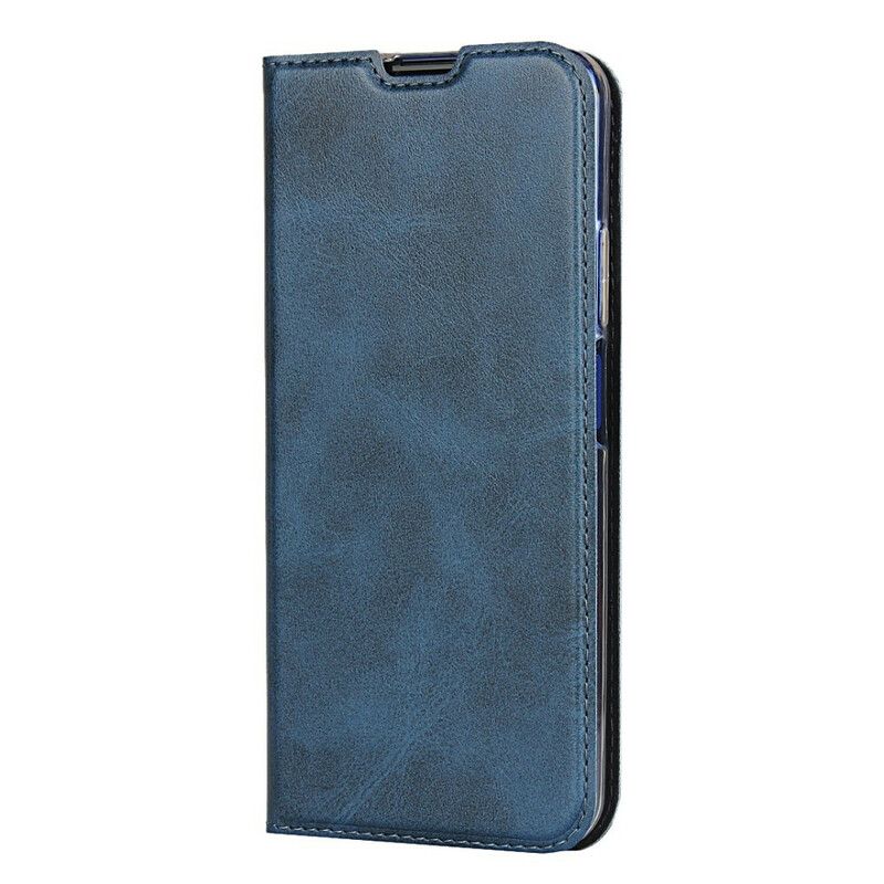 Cover Huawei Nova 5T / Honor 20 Flip Cover Imiteret Læder Med Rem