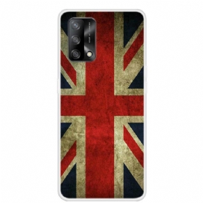 Cover Oppo A74 4G Engelsk Flag