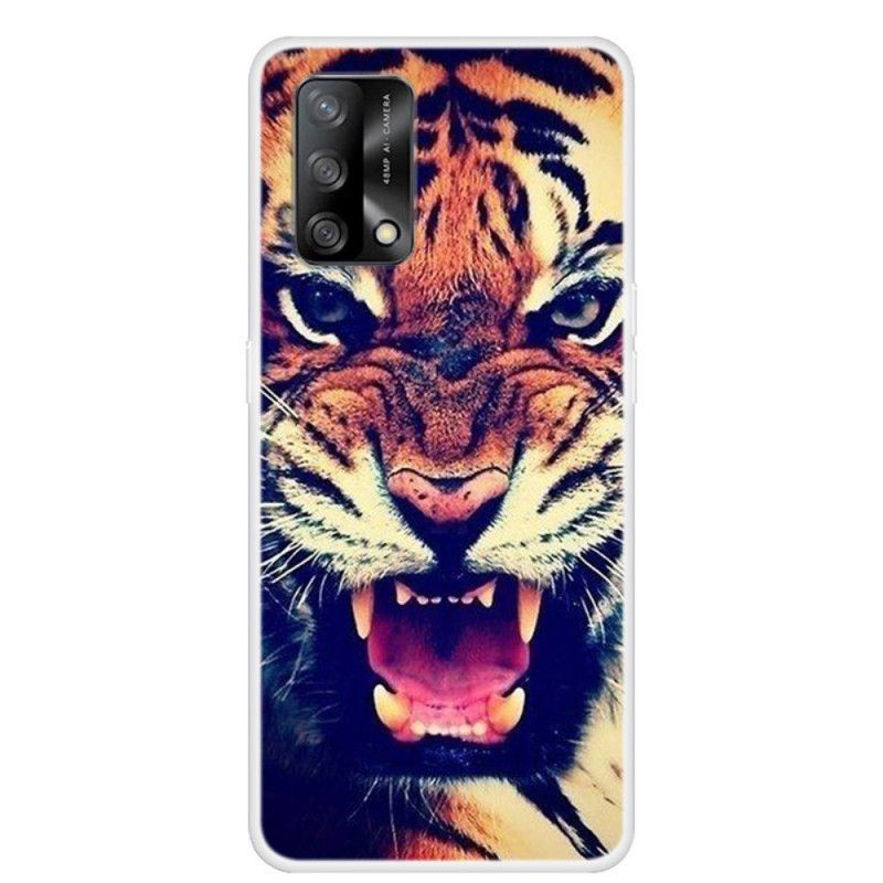 Cover Oppo A74 4G Forreste Tiger